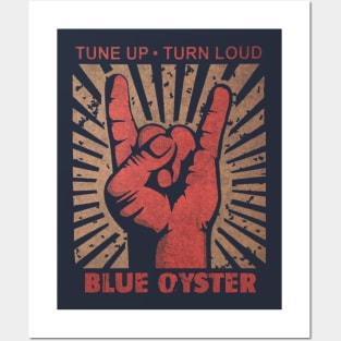 Tune up . Turn Loud Blue Oyster Posters and Art